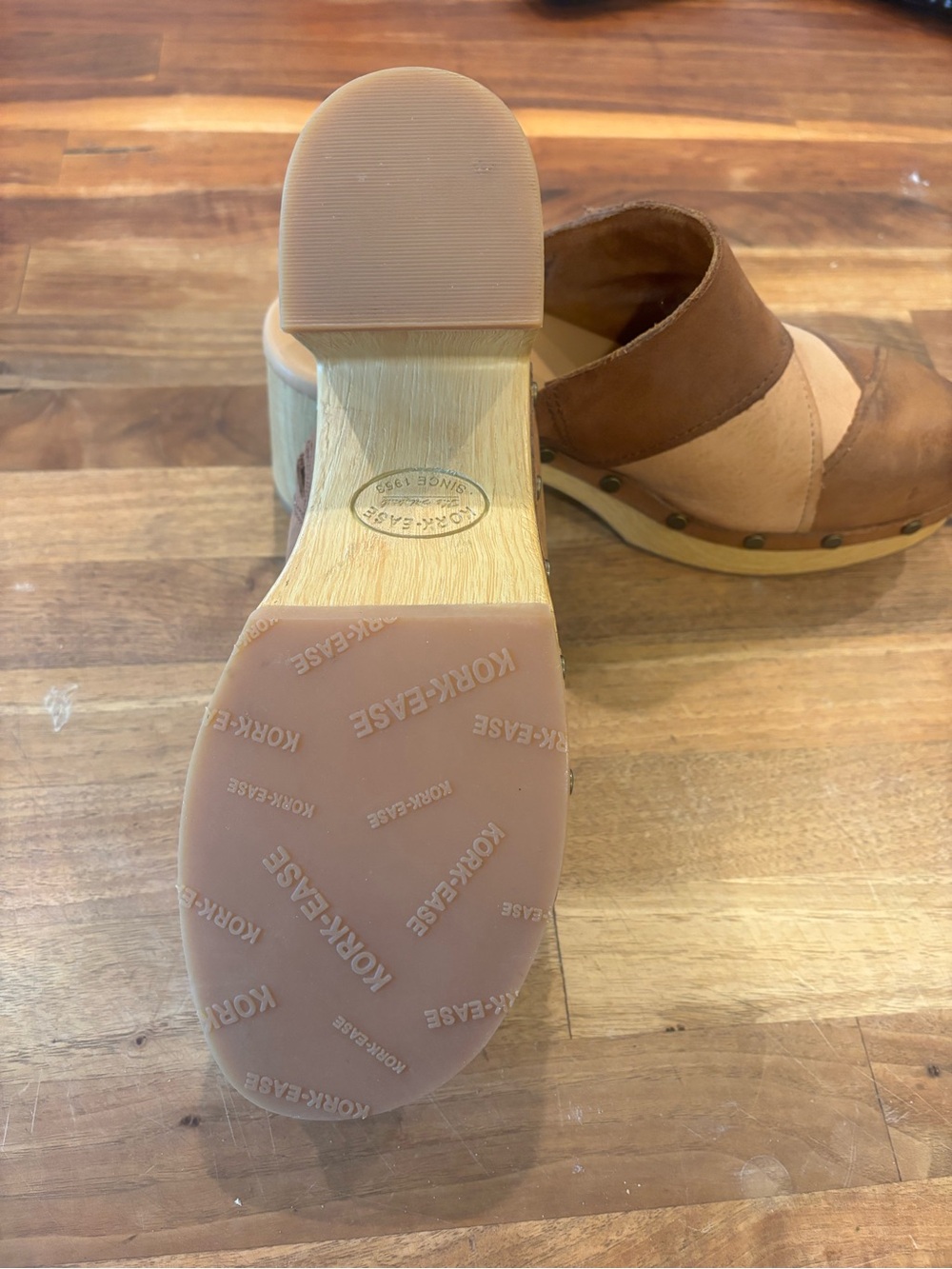 Kork-Ease Brown Suede Slip-On Clog Mules - Picture 7 of 14